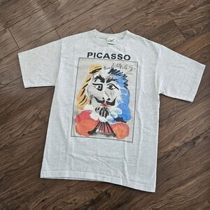 Vintage Pablo Picasso Art Shirt Medium SPADEM Fine Art Fashions Abstract 1995